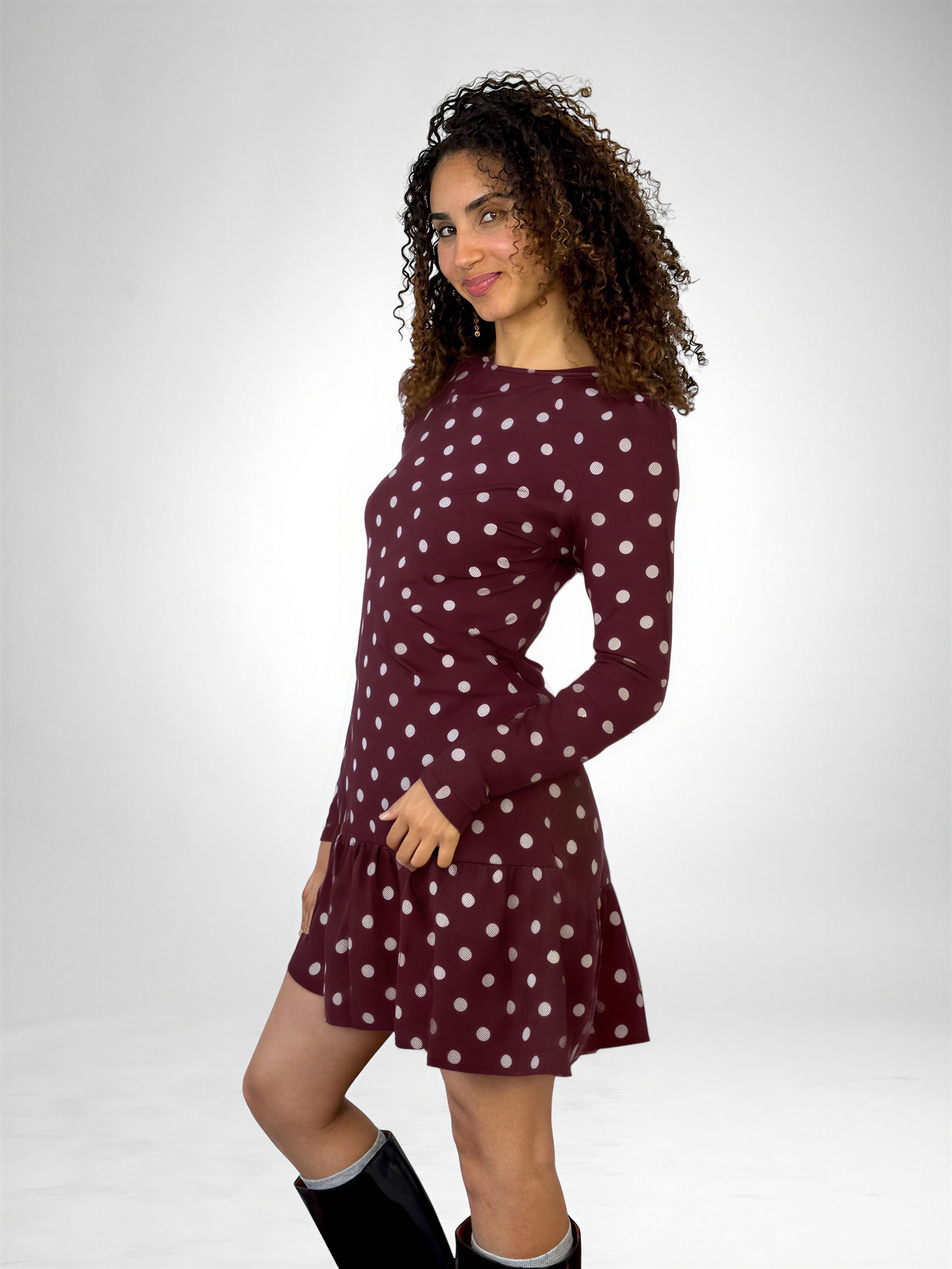 Robe She's My Day - Bordeaux